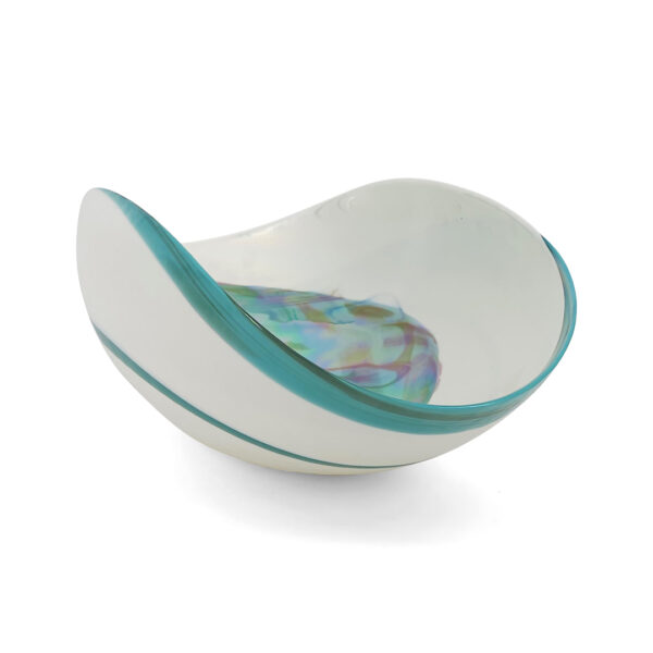 Cartoccio Amazzone, Folded Murano Glass Bowl