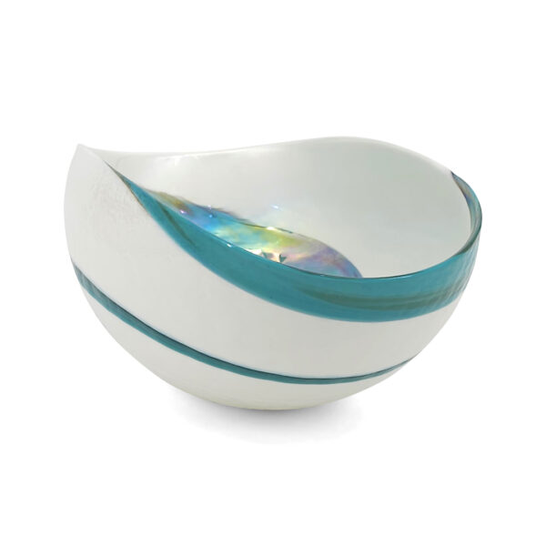 Cartoccio Amazzone, Folded Murano Glass Bowl