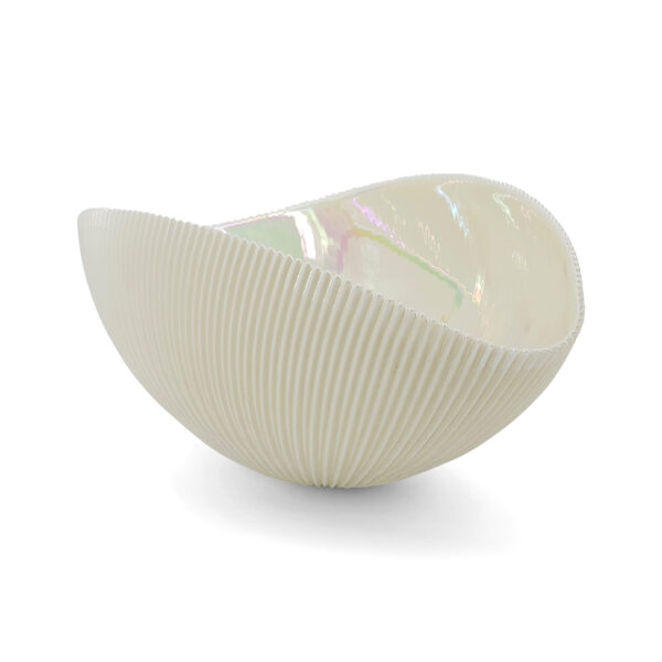 Shell Mono Ivory, Murano Glass Bowl