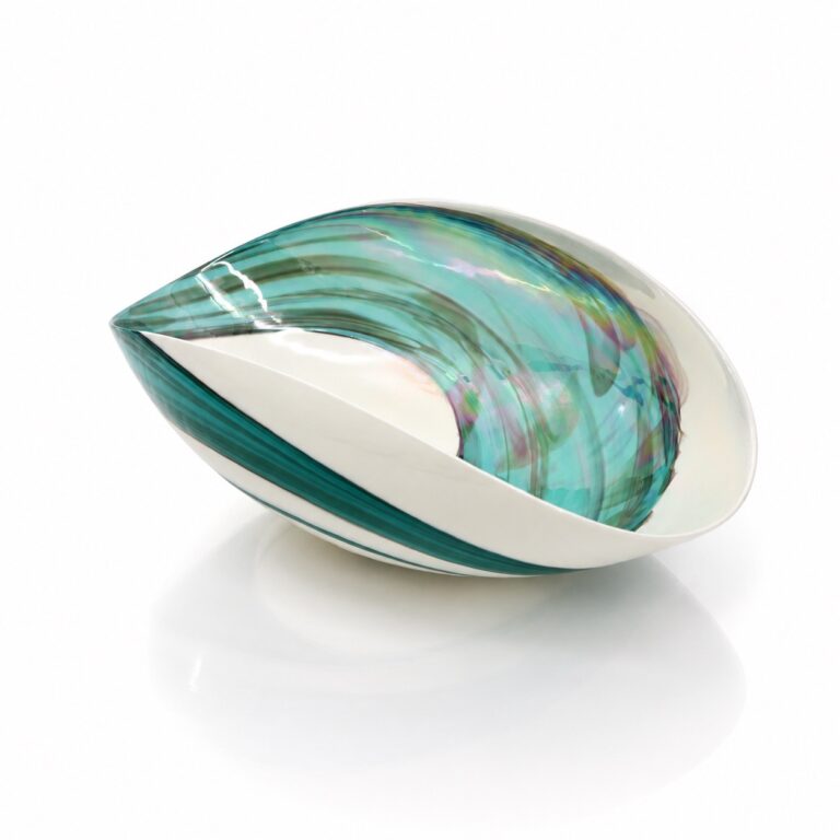 Cartoccio Amazzone, Folded Murano Glass Bowl
