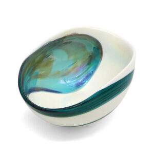 Cartoccio Amazzone, Folded Murano Glass Bowl